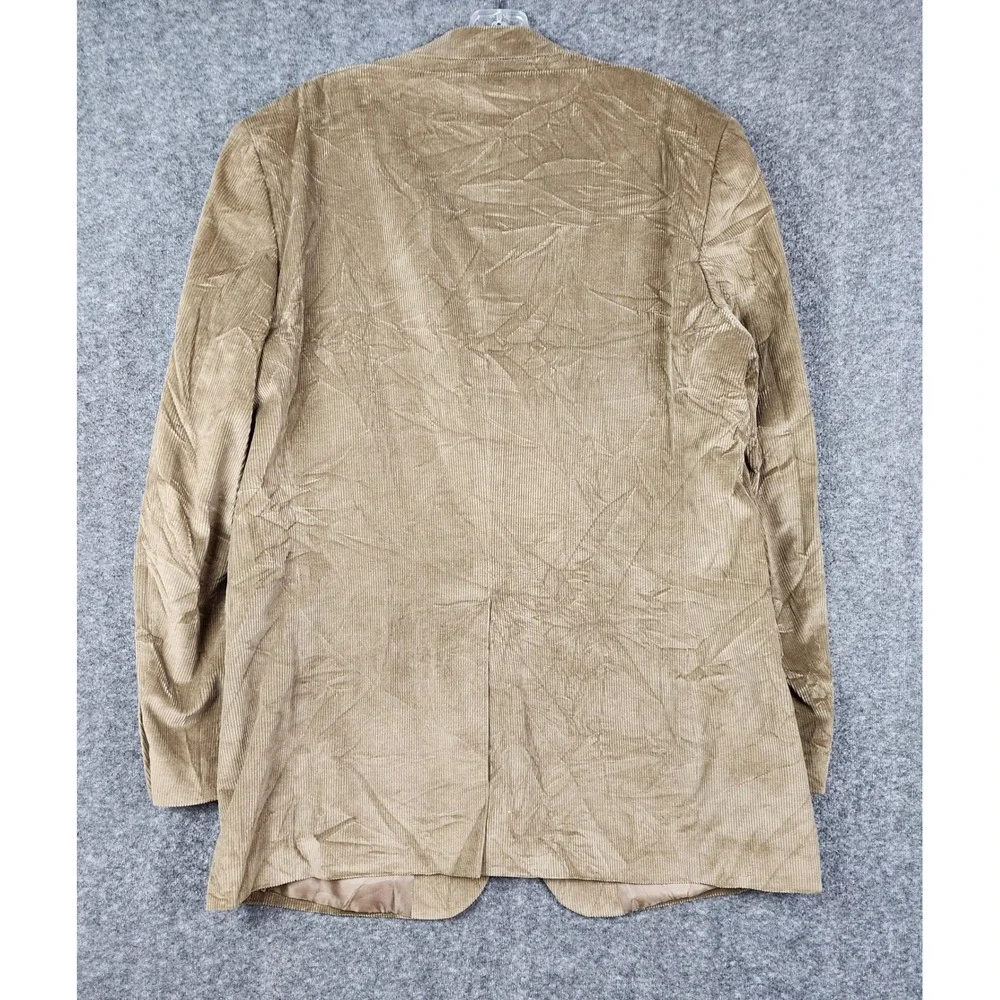 Meeting Street Corduroy Blazer Mens 42L‎ Tan 100% Cotton 2-Button Sport Coat